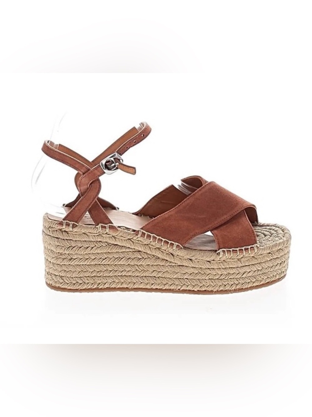 rag & bone Tan Suede Espadrille Platform Sandal